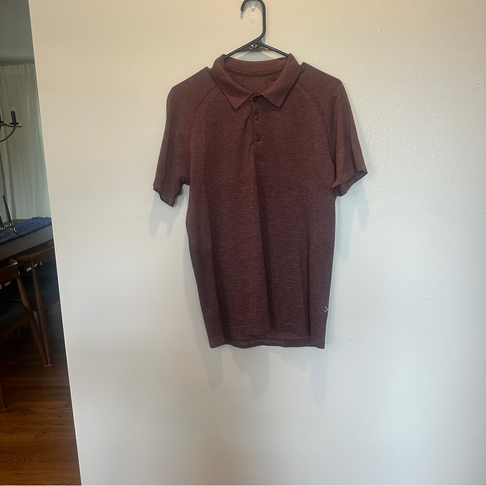 lululemon athletica Men's Polo in Burgundy Heather